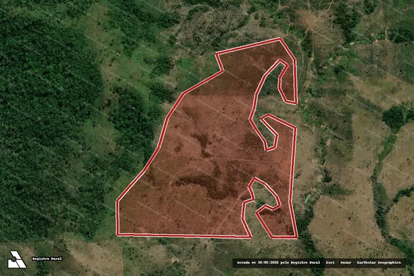 Imagem de satélite de Infração da Flora em São Félix do Xingu - PA