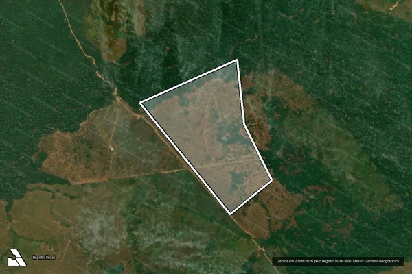 Imagem de satélite de Infração Ambiental em Lábrea - AM