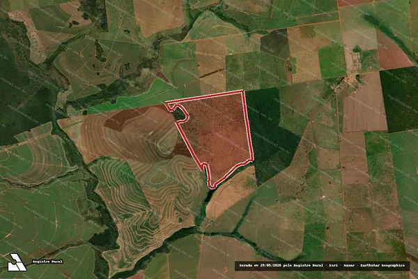 Imagem de satélite de Infração Ambiental em Ivinhema - MS