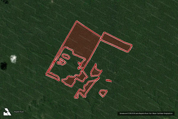 Imagem de satélite de Infração da Flora em Mojuí dos Campos - PA