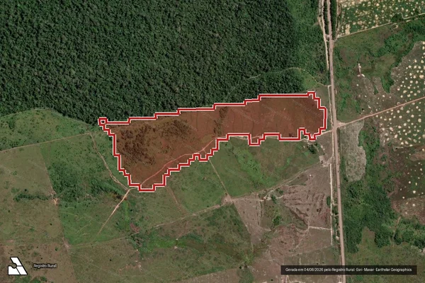 Imagem de satélite de Infração Ambiental em Novo Progresso - PA
