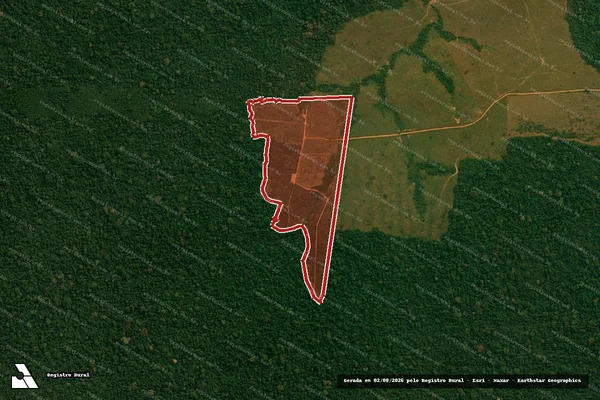 Imagem de satélite de Infração da Flora em Alvorada D'Oeste - RO