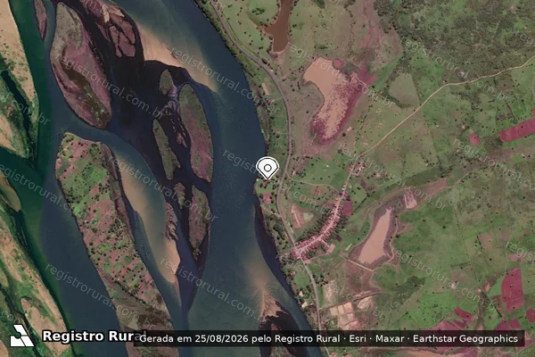 Imagem de satélite — Embargo IBAMA — Infração da Flora — Porto Real do Colégio/AL