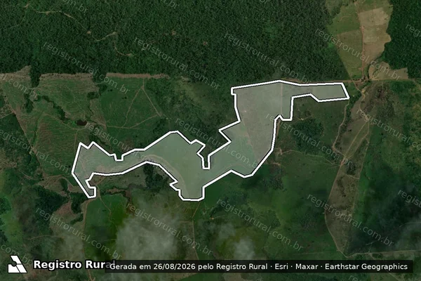 Imagem de satélite de Infração Ambiental em Itaituba - PA