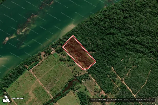 Imagem de satélite de Desmatamento em Peixe - TO