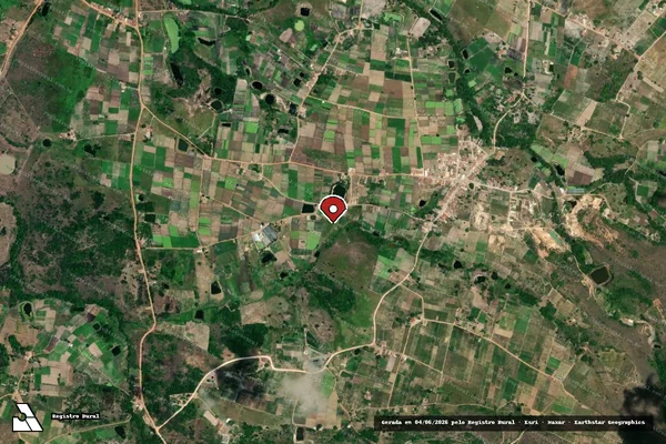 Imagem de satélite — Embargo IBAMA — Infração Ambiental — Areia Branca/SE