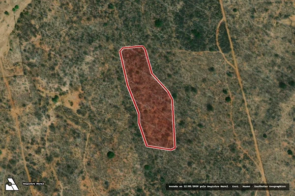 Imagem de satélite — Embargo IBAMA — Infração da Flora - Carnaubeira da Penha/PE