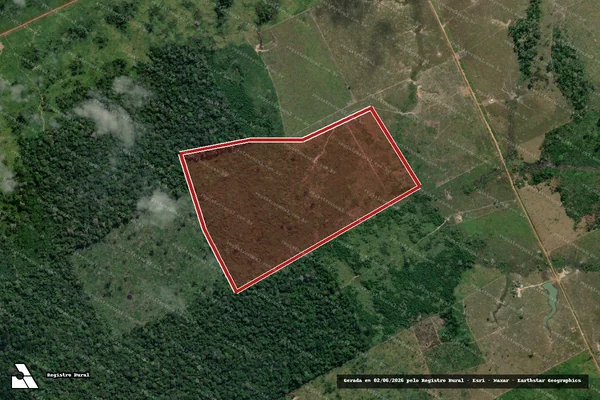 Imagem de satélite de Infração da Flora em Lábrea - AM