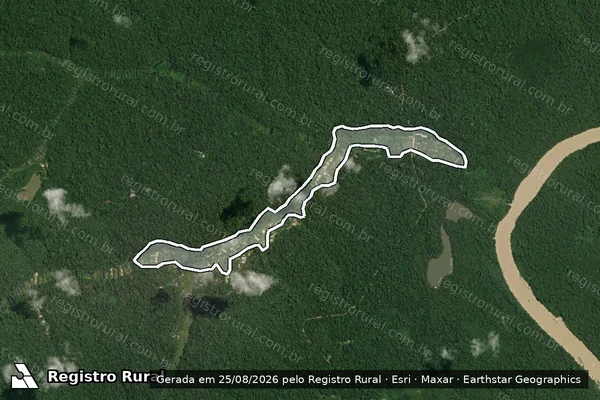 Imagem de satélite de Desmatamento em Itaituba - PA