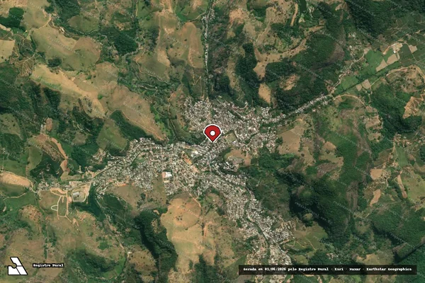 Imagem de satélite — Embargo IBAMA — Infração Ambiental - Mimoso do Sul/ES
