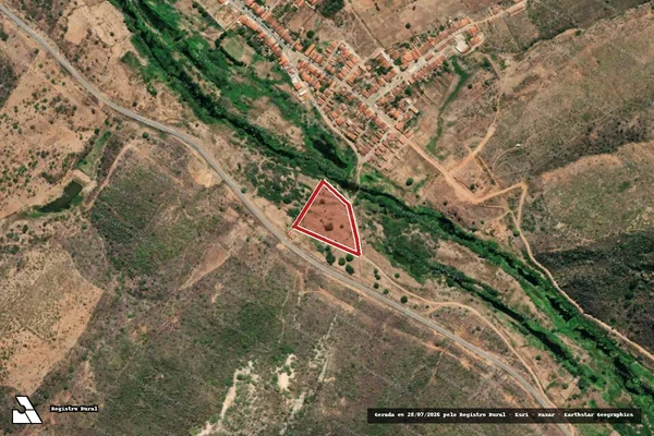 Imagem de satélite — Embargo IBAMA — Infração da Flora — Arneiroz/CE