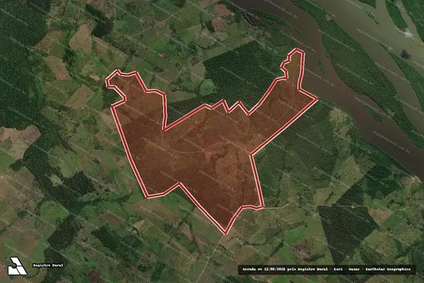Imagem de satélite de Infração da Flora em São Félix do Xingu - PA