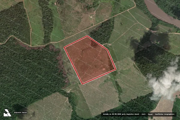 Imagem de satélite de Infração Ambiental em Novo Progresso - PA