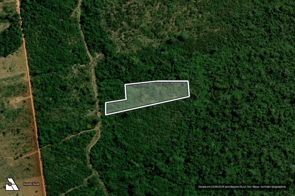 Imagem de satélite de Infração da Flora em Paranaíta - MT