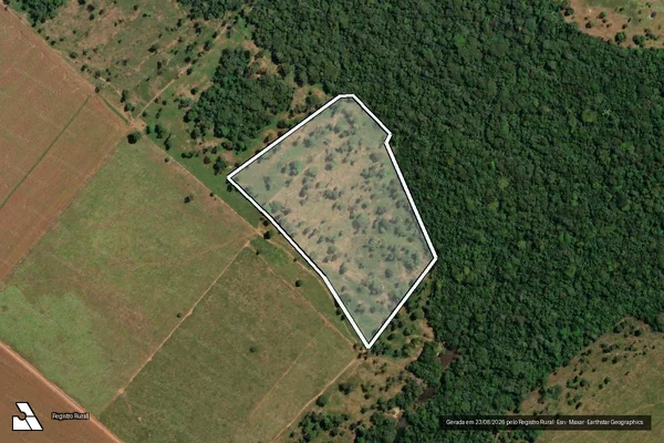 Imagem de satélite de Infração da Flora em Matupá - MT