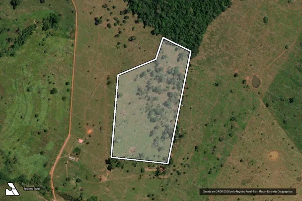 Imagem de satélite de Infração da Flora em Capixaba - AC