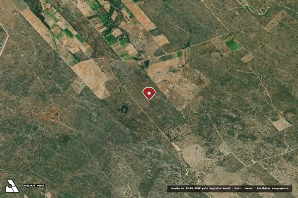 Imagem de satélite — Embargo IBAMA — Infração da Flora — Delmiro Gouveia/AL