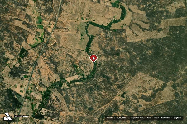 Imagem de satélite — Embargo IBAMA — Infração Ambiental — Aparecida/PB