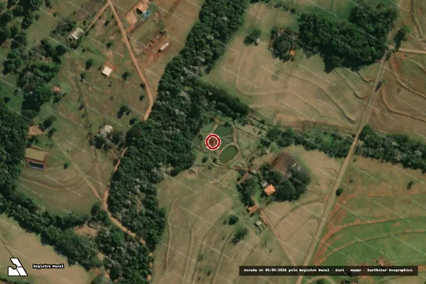 Imagem de satélite de Infração Ambiental em Jaguapitã - PR