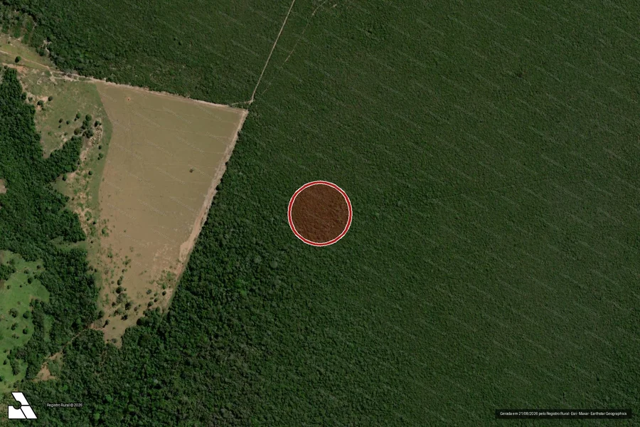 Imagem aérea do item A