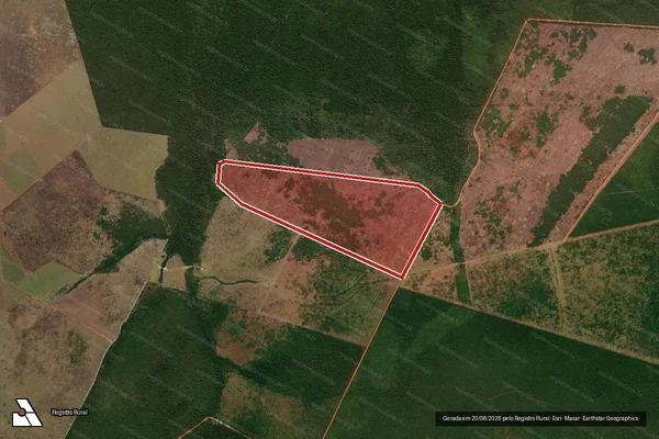 Imagem de satélite de Infração referente a Qualidade Ambiental em Nova Ubiratã - MT
