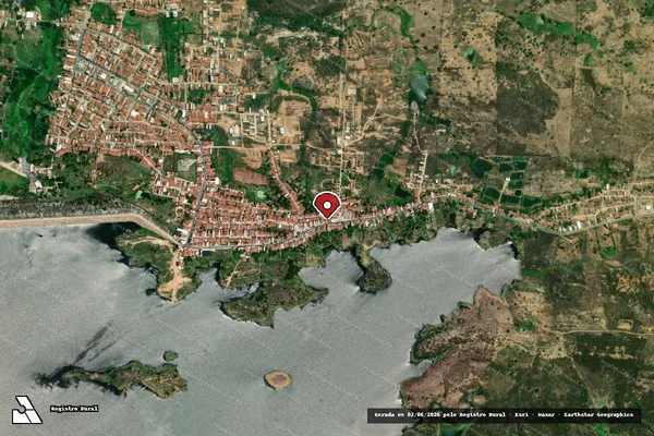 Imagem de satélite — Embargo Ambiental - Coremas/PB