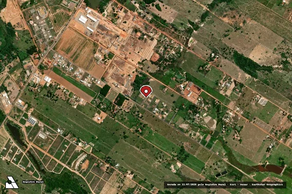 Imagem de satélite — Embargo IBAMA — Infração de Administração Ambiental(Não Classificada-Móvel) - Juara/MT