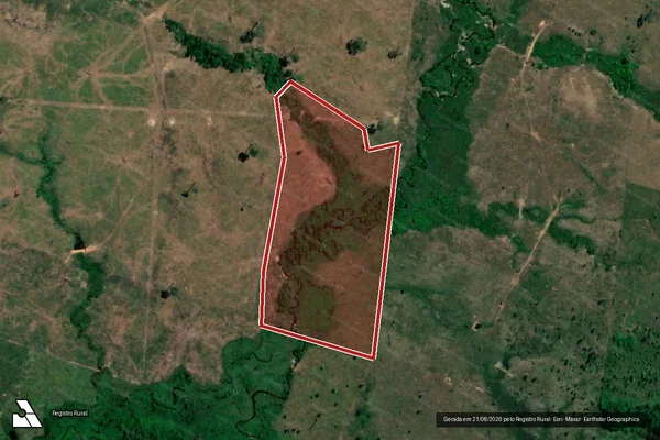 Imagem de satélite de Infração da Flora em Lábrea - AM
