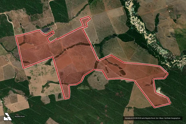 Imagem de satélite de Infração da Flora em Altamira - PA