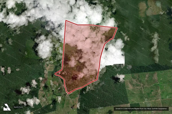 Imagem de satélite de Infração Ambiental em Altamira - PA