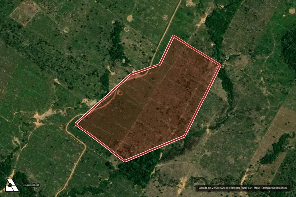 Imagem de satélite de Infração Ambiental em Porto Velho - RO