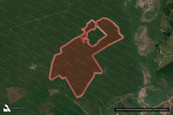 Imagem de satélite de Infração da Flora em Novo Aripuanã - AM