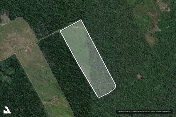Imagem de satélite de Infração da Flora em Lábrea - AM