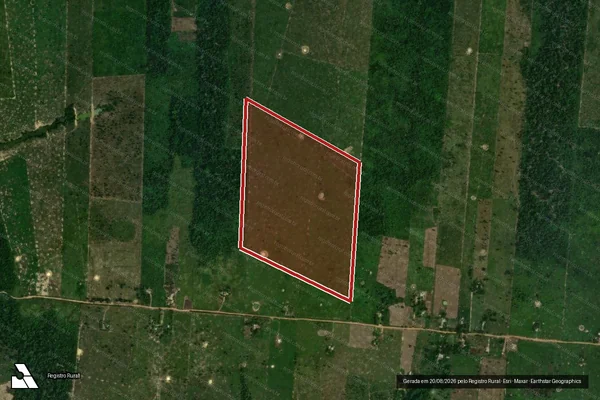 Imagem de satélite de Infração Ambiental em Porto Velho - RO