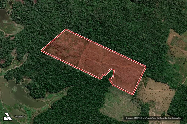 Imagem de satélite de Infração Ambiental em Porto Velho - RO