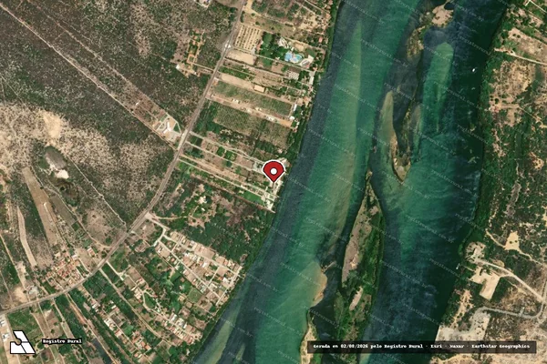 Imagem de satélite — Embargo IBAMA — Infração Ambiental - Petrolina/PE