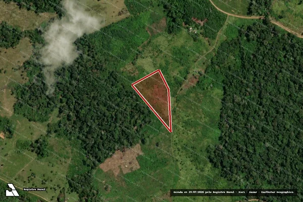 Imagem de satélite de Infração da Flora em Capixaba - AC