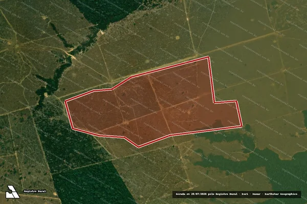 Imagem de satélite de Infração da Flora em Porto Velho - RO