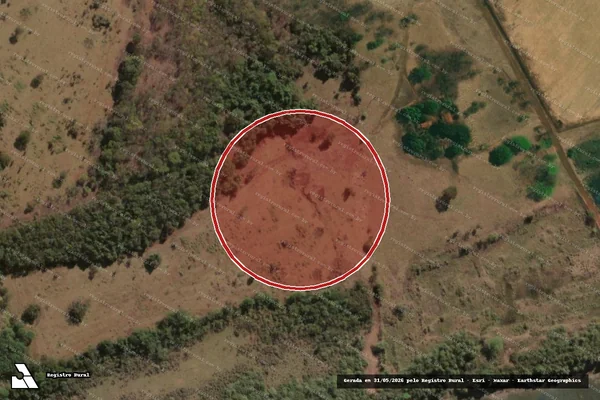 Imagem de satélite de Infração Ambiental em Cachoeira Dourada - GO