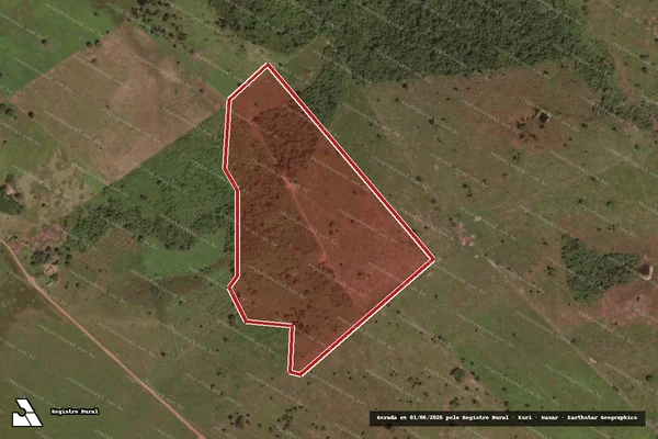 Imagem de satélite de Desmatamento em Santana do Araguaia - PA