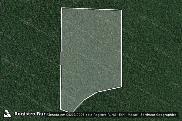 Imagem de satélite de Infração Ambiental em Lábrea - AM
