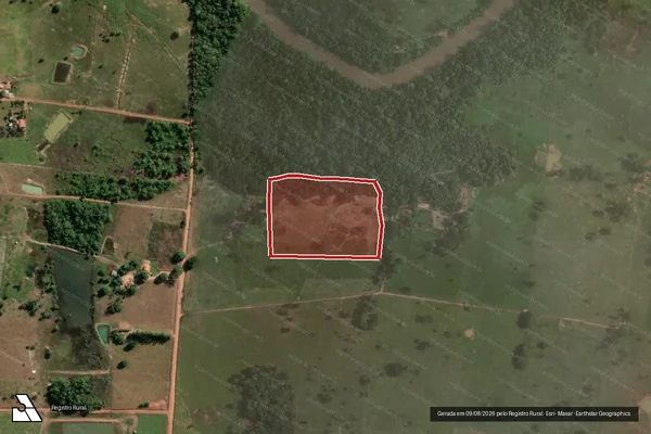 Imagem de satélite — Embargo IBAMA — Infração Ambiental - Rolim de Moura/RO