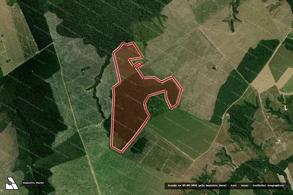 Imagem de satélite de Infração da Flora em Paragominas - PA