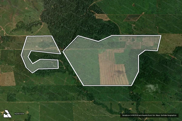 Imagem de satélite de Infração da Flora em Porto Velho - RO