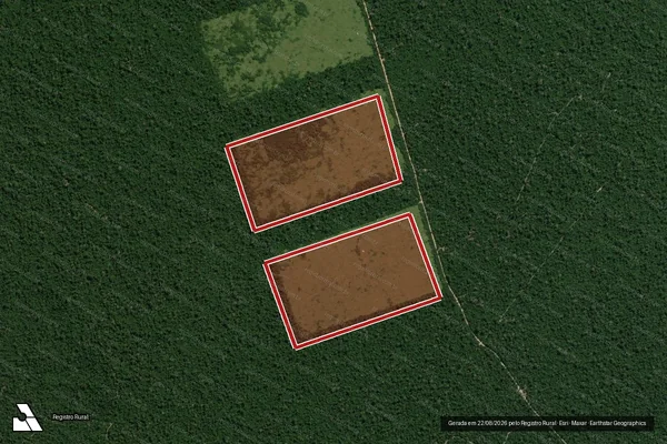 Imagem de satélite de Infração Ambiental em Uruará - PA