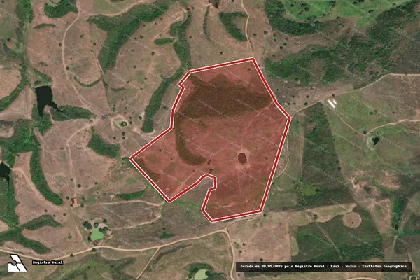 Imagem de satélite — Embargo IBAMA — Infração Ambiental — Canhoba/SE