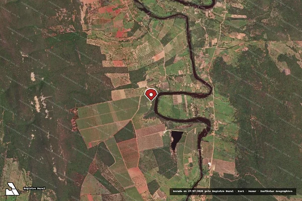 Imagem de satélite — Embargo IBAMA — Infração de Licenciamento(Não Classificada-Móvel) — Rio de Contas/BA