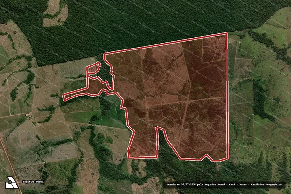 Imagem de satélite de Infração da Flora em Aripuanã - MT