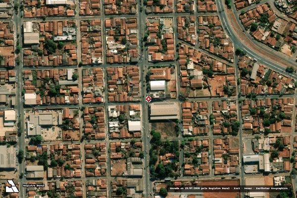 Imagem de satélite de Infração da Flora em Pires do Rio - GO