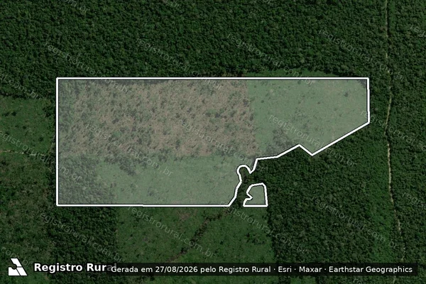 Imagem de satélite de Infração Ambiental em Candeias do Jamari - RO